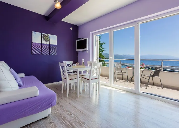 Einzigartiges Direkt Am Privatstrand Mit Privatem Balkon, Klima, Meerblick, Wifi Apartmán Novi Vinodolski